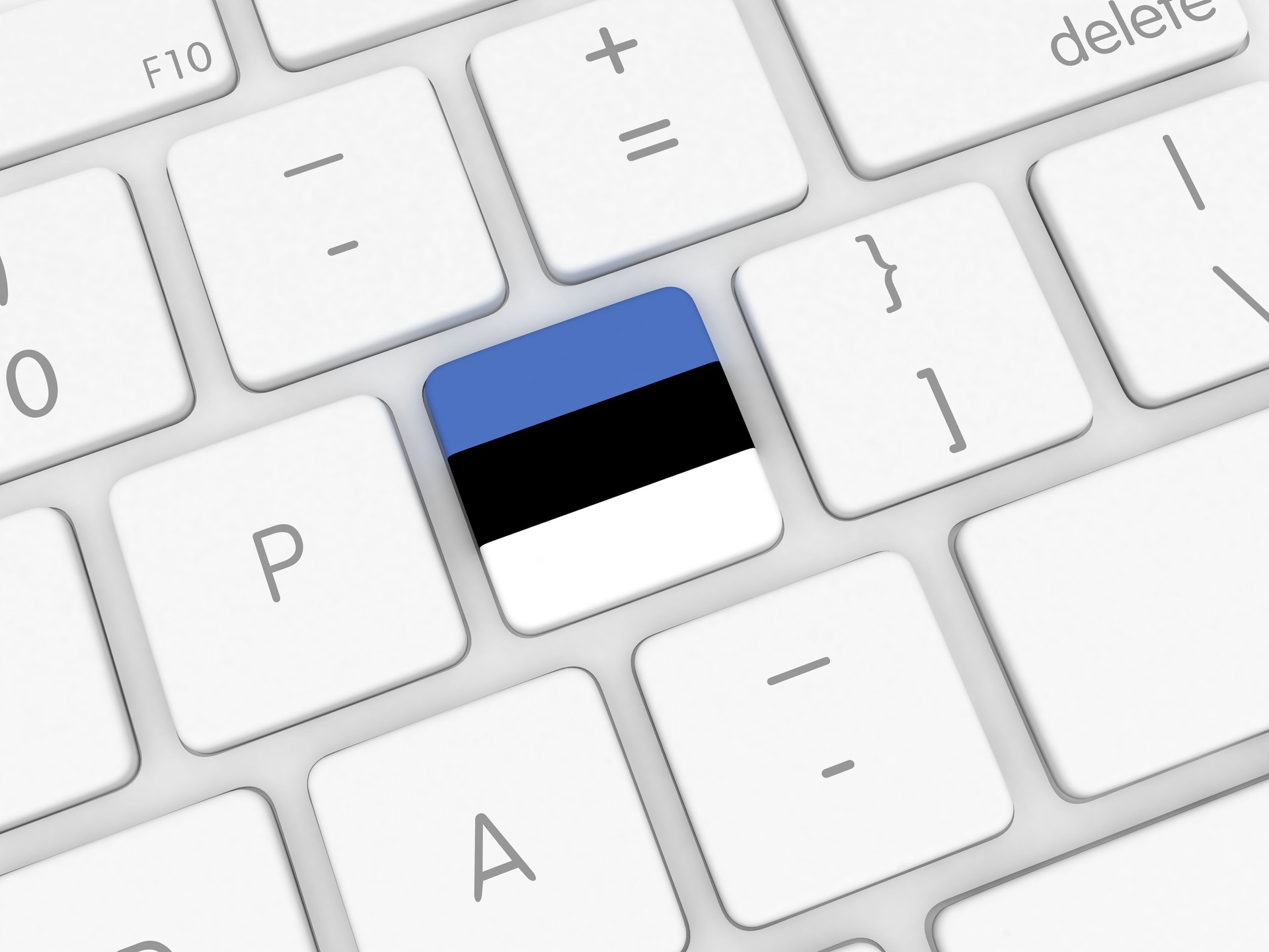 Estonia flag keyboard